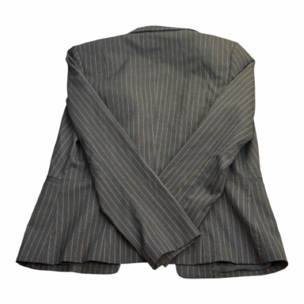 Banana Republic Pinstripe Blazer – Gray Fitted Career Jacket - Picture 3 of 4